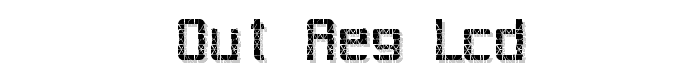 Out AEG LCD font